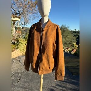 7 For All Mankind Tan Bomber Jacket